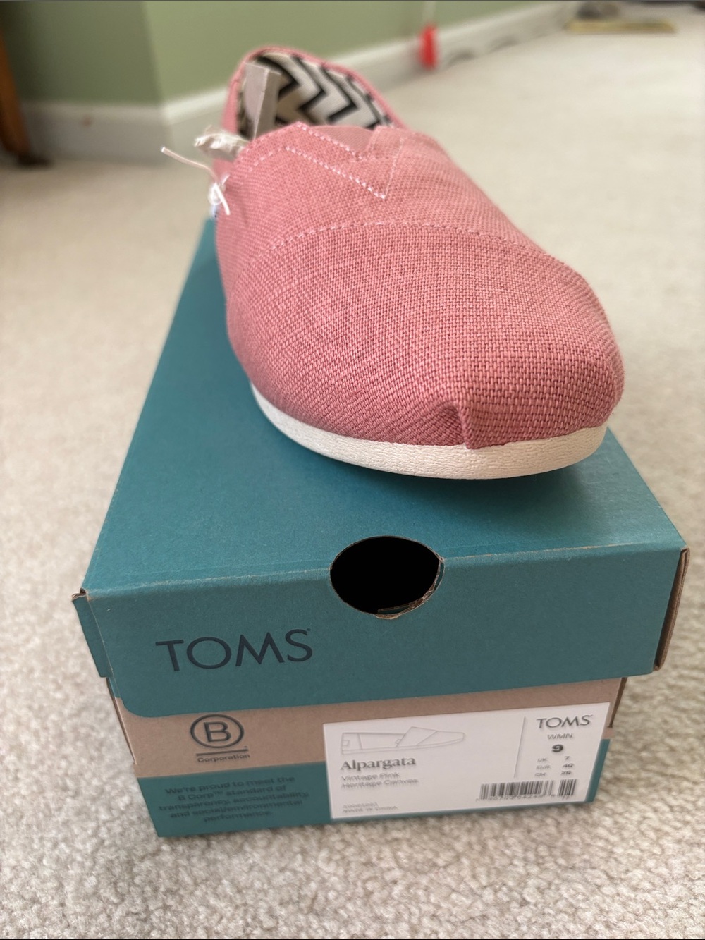 Toms Women’s Alpargata Slip-On - Rose Pink